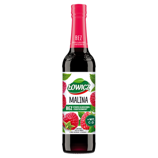 Łowicz Malina, syrop, 400 ml KRÓTKA DATA Łowicz Malina, syrop, 400 ml KRÓTKA DATA - zdjęcie produktu