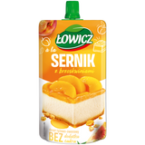 Łowicz Sernik z Brzoskwiniami, deser ryżowo-owocowy, bez dodatku cukru, 100 g KRÓTKA DATA - miniaturka zdjęcia produktu