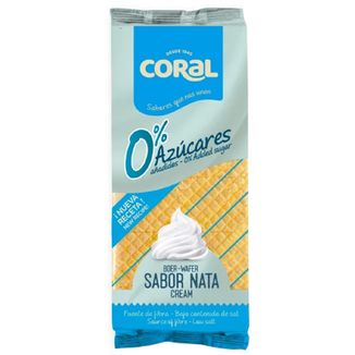 Coral Wafle z kremem śmietankowym, bez dodatku cukru, 150 g KRÓTKA DATA - zdjęcie produktu