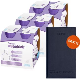 Zestaw Nutridrink, preparat odżywczy, smak neutralny, 12 x 125 ml + kalendarz książkowy na 2026 rok gratis - zdjęcie produktu