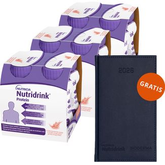 Zestaw Nutridrink Protein, preparat odżywczy, smak brzoskwinia-mango, 12 x 125 ml + kalendarz książkowy na 2026 rok gratis Zestaw Nutridrink Protein, preparat odżywczy, smak brzoskwinia-mango, 12 x 125 ml + kalendarz książkowy na 2026 rok gratis - zdjęcie produktu