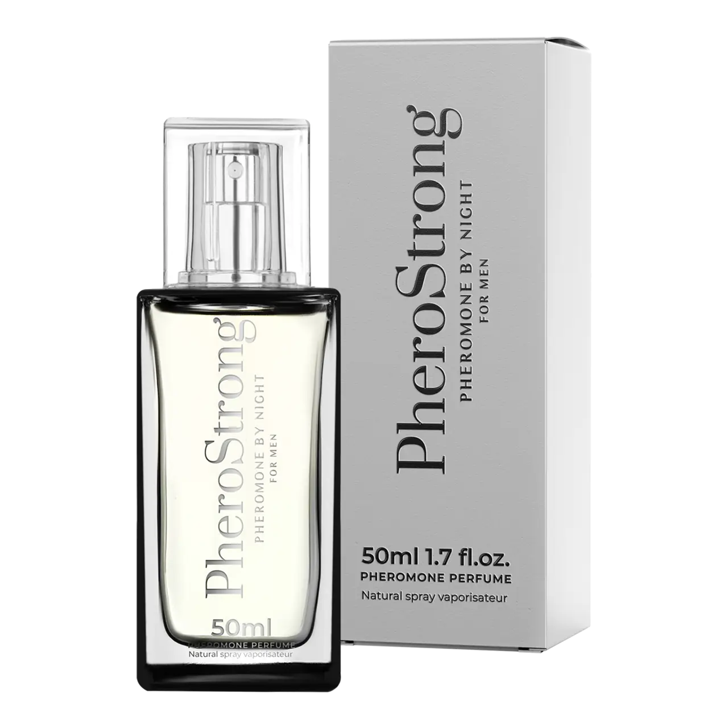 Nieznana PheroStrong by Night for Men, perfumy z feromonami, dla mężczyzn, 50 ml