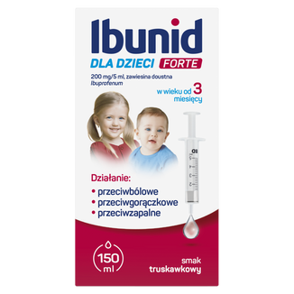 Ibunid dla dzieci Forte 200 mg/5 ml, 150 ml - zdjęcie produktu