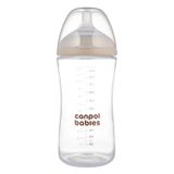 Canpol Babies, butelka antykolkowa Natural Shape ze smoczkiem dwustrefowym, od 6 miesiąca, 330 ml - miniaturka zdjęcia produktu