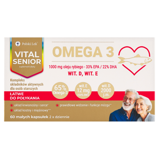 Vital Senior Omega 3, 60 kapsułek - zdjęcie produktu