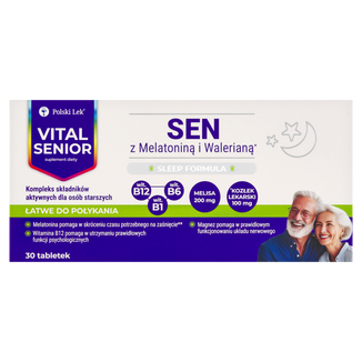 Vital Senior Sen, 30 tabletek - zdjęcie produktu