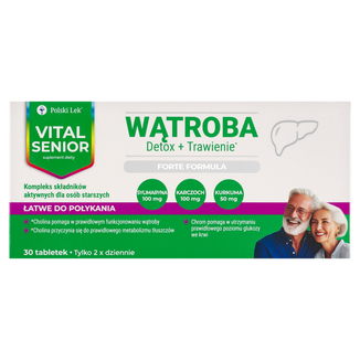 Vital Senior Wątroba, 30 tabletek - zdjęcie produktu