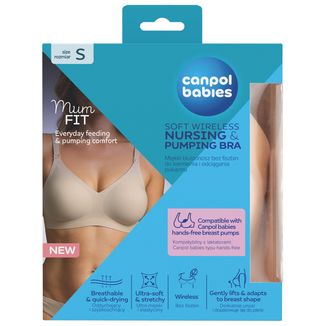 Canpol Babies MumFIT, biustonosz do karmienia i odciągania pokarmu, rozmiar S Canpol Babies MumFIT, biustonosz do karmienia i odciągania pokarmu, rozmiar S - zdjęcie produktu