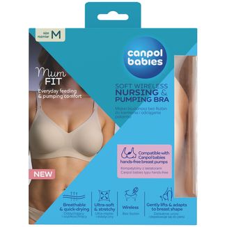 Canpol Babies MumFIT, biustonosz do karmienia i odciągania pokarmu, rozmiar M USZKODZONE OPAKOWANIE - zdjęcie produktu