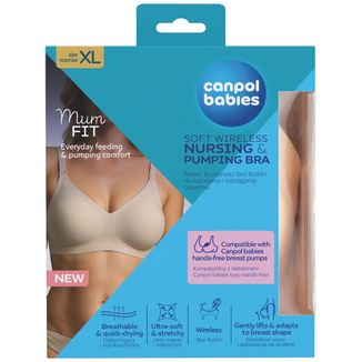 Canpol Babies MumFIT, biustonosz do karmienia i odciągania pokarmu, rozmiar XL Canpol Babies MumFIT, biustonosz do karmienia i odciągania pokarmu, rozmiar XL - zdjęcie produktu