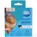 Canpol Babies MumFIT, majtki ciążowe pod brzuch, rozmiar L, 103-110 cm, 2 sztuki - miniaturka zdjęcia produktu