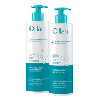 Zestaw Oillan Skin Control, wygładzający żel do mycia, 2 x 400 ml - zdjęcie produktu