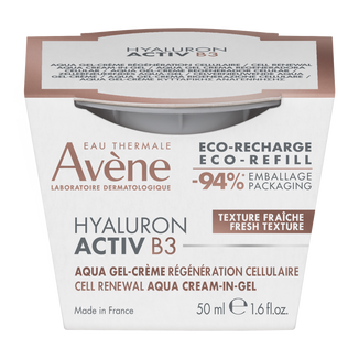 Avene Hyaluron Activ B3, krem-żel odbudowujący komórki, refill, 50 ml - zdjęcie produktu