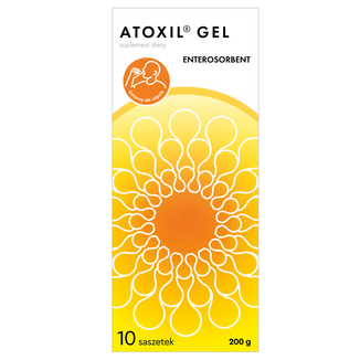 Atoxil Gel, smak bananowy, 10 saszetek USZKODZONE OPAKOWANIE - zdjęcie produktu