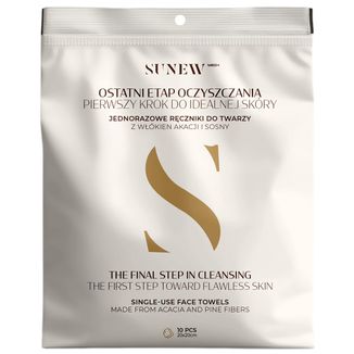 SunewMed+, jednorazowe ręczniki do twarzy, 10 sztuk - zdjęcie produktu