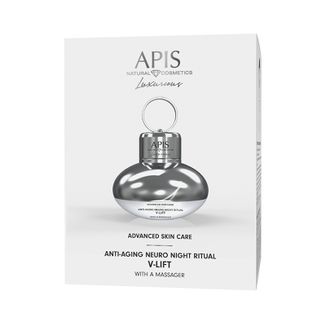 Apis Advanced Skin Care, przeciwzmarszczkowy neuro-rytuał V-LIFT na noc z masażerem, 50 ml - zdjęcie produktu
