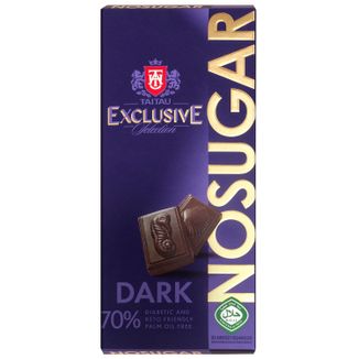 Taitau Czekolada gorzka 70% kakao, bez dodatku cukru, 100 g - zdjęcie produktu