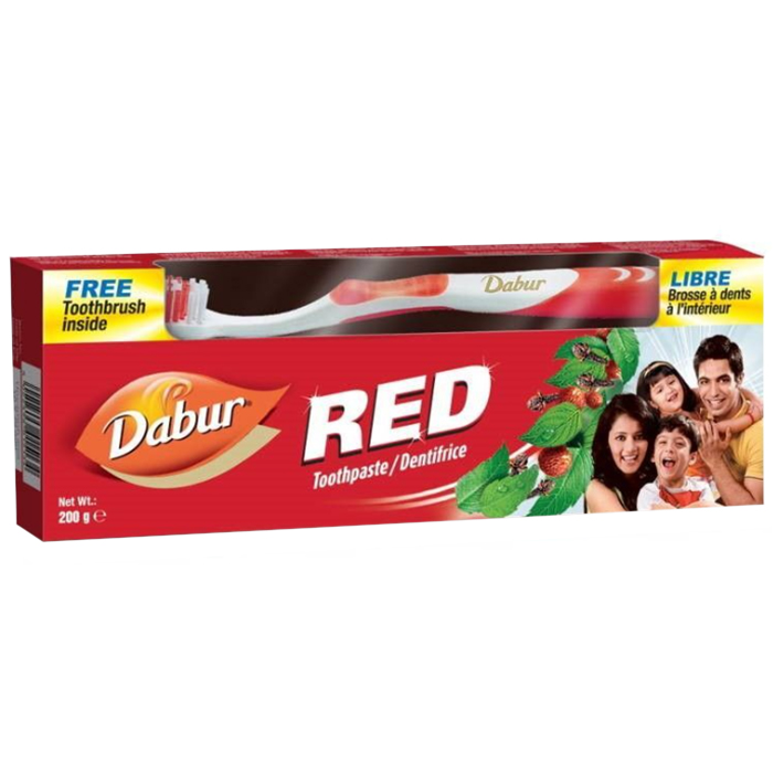 Nieznana Dabur Red, pasta do zębów, 200 g + szczoteczka do zębów, 1 sztuka gratis