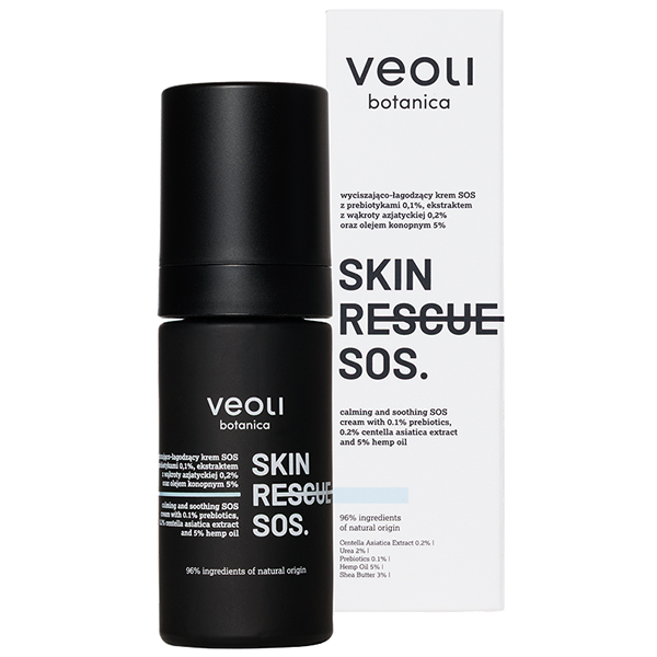 Nieznana Veoli Botanica Skin Rescue SOS, wyciszająco-łagodzący krem SOS, 30 ml — Składniki i ocena