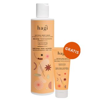 Hagi Korzenna Pomarańcza, naturalny żel do mycia ciała, regenerujący, 300 ml + balsam do ciała, 75 ml gratis - zdjęcie produktu
