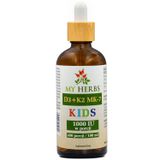 My Herbs D3 + K2 MK-7 Kids 1000IU, 100 ml - miniaturka zdjęcia produktu