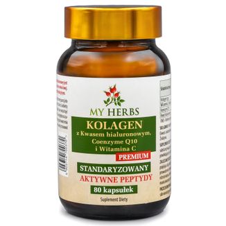 My Herbs Kolagen Premium 370 mg, 80 kapsułek - zdjęcie produktu