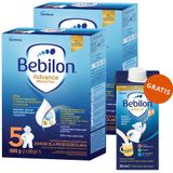 Zestaw Bebilon Advance Pronutra 5 Junior, odżywcza formuła na bazie mleka, dla przedszkolaka, 2 x 1000 g + wzbogacona formuła na bazie mleka dla dzieci 2-6 lat, 200 ml gratis - miniaturka zdjęcia produktu