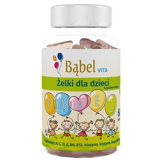 Bąbel Vita, żelki dla dzieci, od 4 roku życia, 60 sztuk - zdjęcie produktu