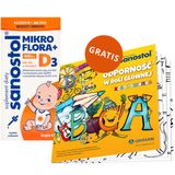 Sanostol Mikroflora + D3, od 1 dnia życia, krople, 8 ml + Odporność w roli głównej, kolorowanka gratis - miniaturka zdjęcia produktu