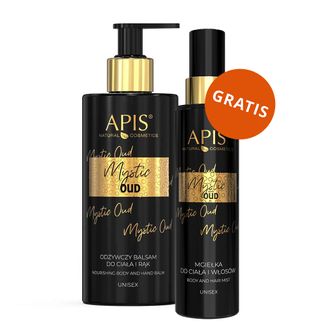 Apis Mystic Oud, odżywczy balsam do ciała i rąk, 300 ml + mgiełka do ciała i włosów, 150 ml gratis - zdjęcie produktu