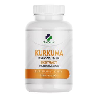 Medfuture Kurkuma ekstrakt 2500 mg, 120 tabletek - zdjęcie produktu
