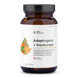 Aura Herbals Adaptogeny + Cordyceps, ekstrakty roślinne, 60 kapsułek Aura Herbals Adaptogeny + Cordyceps, ekstrakty roślinne, 60 kapsułek - miniaturka zdjęcia produktu
