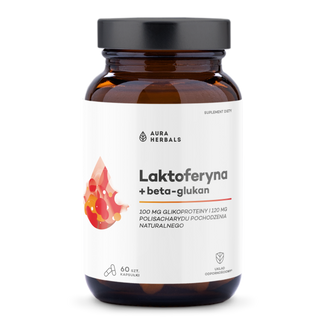 Aura Herbals Laktoferyna + Beta-Glukan, 60 kapsułek - zdjęcie produktu