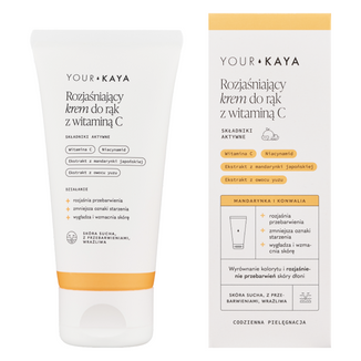 Your KAYA, rozjaśniający krem do rąk z witaminą C, 50 ml - zdjęcie produktu