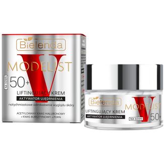 Bielenda V-Modelist 50+, liftingujący krem-aktywator ujędrnienia na dzień, 50 ml - zdjęcie produktu
