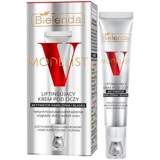 Bielenda V-Modelist, liftingujący krem pod oczy aktywator nawilżenia i blasku, 15 ml - zdjęcie produktu