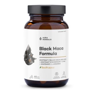 Aura Herbals Black Maca Formula, 60 kapsułek - zdjęcie produktu