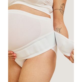 Carriwell, pas ciążowy podtrzymujący, biały, rozmiar L/XL, 1 sztuka - zdjęcie produktu