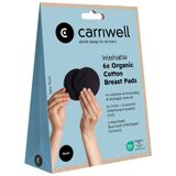 Carriwell, bawełniane wkładki laktacyjne, wielorazowe, czarne, 6 sztuk - miniaturka zdjęcia produktu