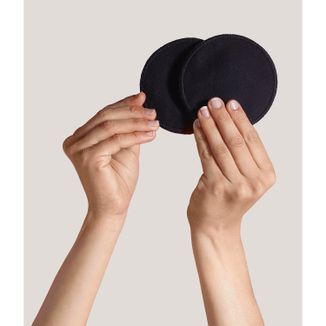 Carriwell, bawełniane wkładki laktacyjne, wielorazowe, czarne, 6 sztuk - zdjęcie produktu