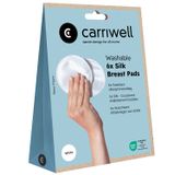 Carriwell, jedwabne wkładki laktacyjne, wielorazowe, białe, 6 sztuk - miniaturka zdjęcia produktu