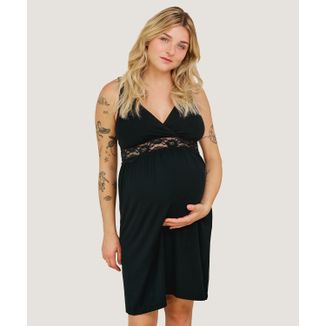 Carriwell, koszula nocna ciążowa i do karmienia, czarna, rozmiar M - zdjęcie produktu