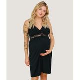 Carriwell, koszula nocna ciążowa i do karmienia, czarna, rozmiar L - miniaturka zdjęcia produktu