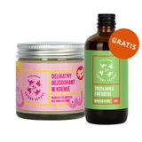 Cztery Szpaki, delikatny dezodorant w kremie, badaj się, wanilia i palmaroza, 60 ml + mydło w płynie, truskawka i werbena, 50 ml gratis Cztery Szpaki, delikatny dezodorant w kremie, badaj się, wanilia i palmaroza, 60 ml + mydło w płynie, truskawka i werbena, 50 ml gratis - miniaturka zdjęcia produktu