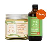 Cztery Szpaki, delikatny dezodorant w kremie, mandarynkowy, 60 ml + mydło w płynie, truskawka i werbena, 50 ml gratis - miniaturka zdjęcia produktu