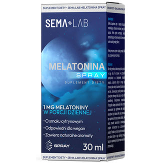 SEMA Lab Melatonina, spray, 30 ml - zdjęcie produktu