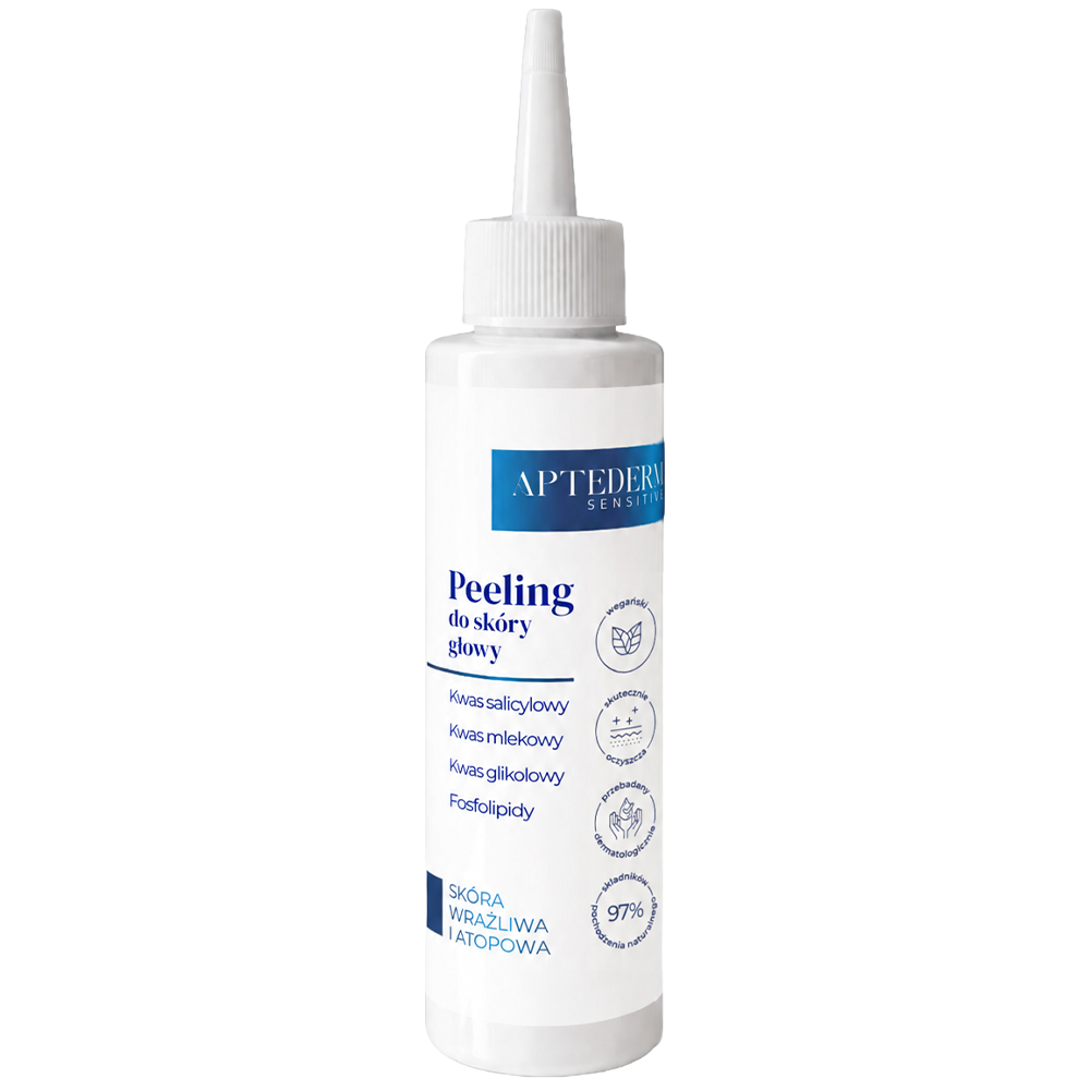 Aptederm Aptederm Sensitive, peeling für die Kopfhaut, 100 ml — Inhaltsstoffe und Bewertung