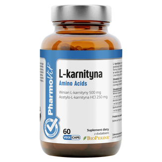 PharmoVit L-Karnityna, 60 kapsułek - zdjęcie produktu