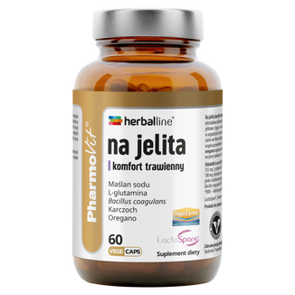 PharmoVit HerbalLine Na jelita Komfort Trawienny, 60 kapsułek - zdjęcie produktu