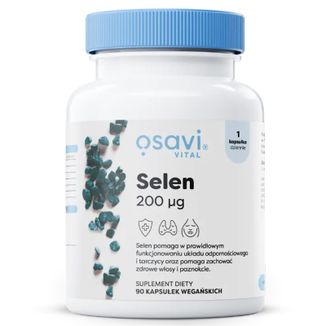 Osavi Vital Selen 200 μg, 90 kapsułek wegańskich - zdjęcie produktu